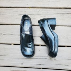 Vintage 90s y2k Mudd Sharpe Black Vegan Leather Chunky Chonky Platform Oxfords 9